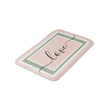 Lot Script Géométrique Blush Rose Vert