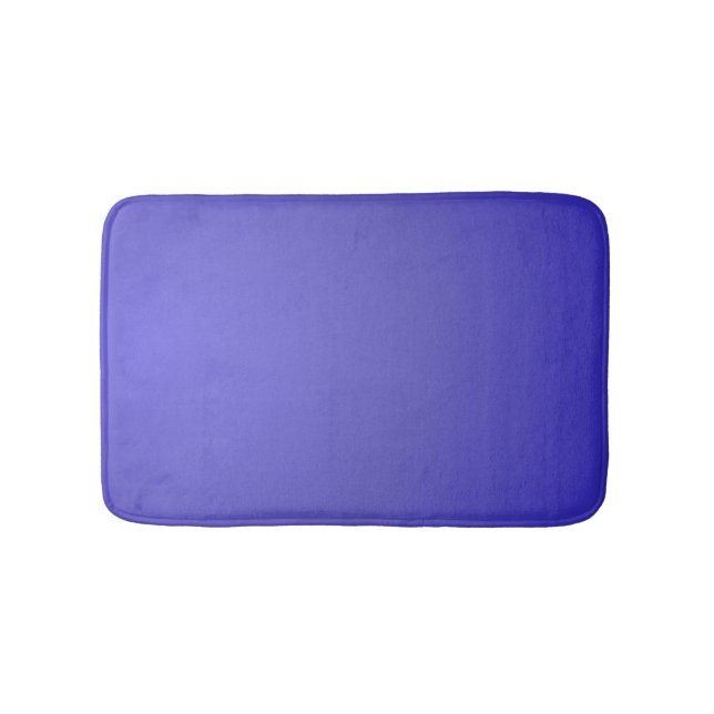 Tapis De Bain Lotus Bleu Uni (Devant)