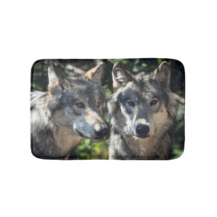 Tapis De Bain Loups gris en pleine nature