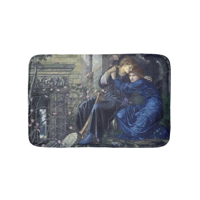 Tapis De Bain Love Among the Ruins (par Edward Burne-Jones) (Devant)