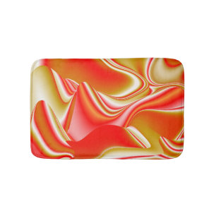 Tapis De Bain Love and Gold Abstrait 3D Rainbowart