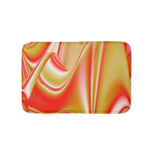 Tapis De Bain Love and Gold Abstrait 3D Rainbowart