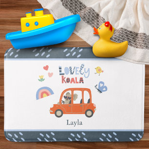 Tapis De Bain Lovely Koala Little Girl Prénom mignon animal