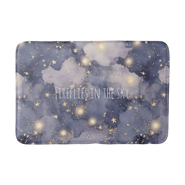 Tapis De Bain Lucioles dans les étoiles du ciel (Devant)