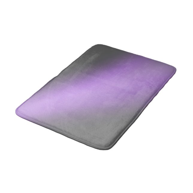 Tapis De Bain Lumière Lune Ombre gris argent et Lilac (Angle)
