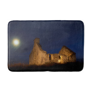 Tapis De Bain Lune sur les ruines d'un cottage   Comté de Galway