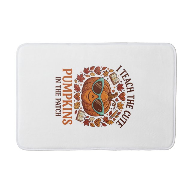 Tapis De Bain Lunettes de soleil Halloween Patch Citrouilles Mig (Devant)