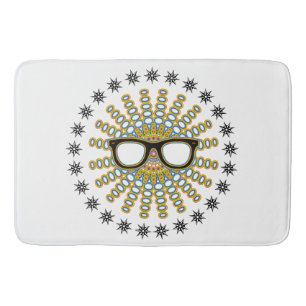 Tapis De Bain Lunettes Nerd ensoleillées + votre backgr. & idées