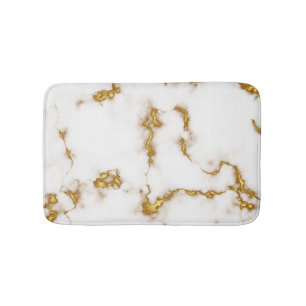 Tapis De Bain Luxe royal élégant Marble Gold