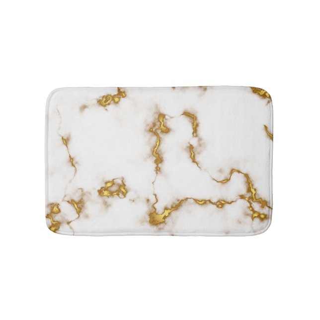 Tapis De Bain Luxe royal élégant Marble Gold (Devant)