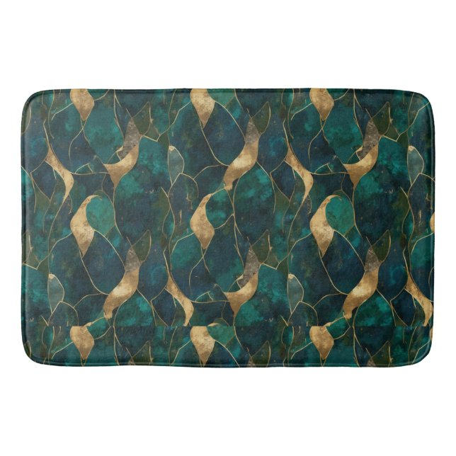 Tapis De Bain Luxueux Mat de bain géométrique Abstrait (Devant)