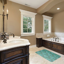 Lys d'or Vintage Fleurs florales Bleu rose Vert