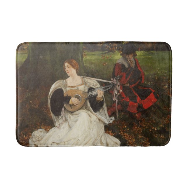 Tapis De Bain Ma bien-aimée est juste (par Edwin Austin Abbey) (Devant)
