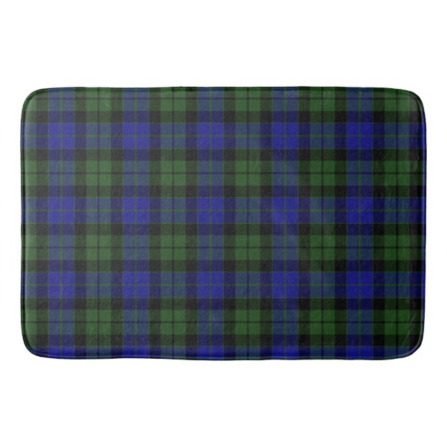 Tapis De Bain MacKay Green Scottish Clan Tartan Plaid (Devant)