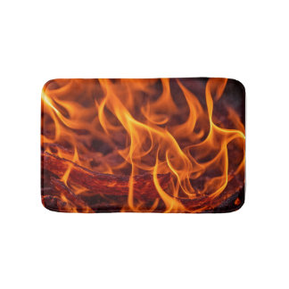 Tapis De Bain macro Flamme d'incendie