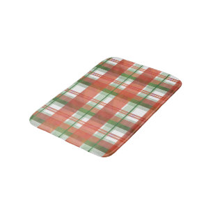 Tapis De Bain Madras Plaid Noël