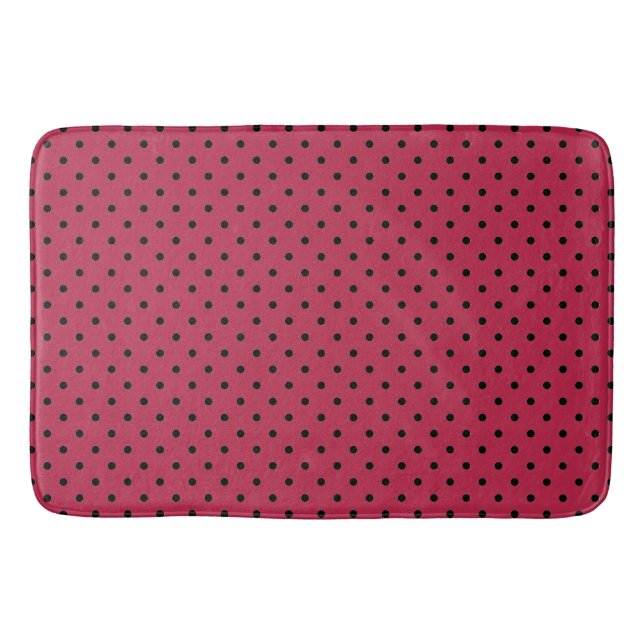 Tapis De Bain Magenta et Black Motif tendance (Devant)