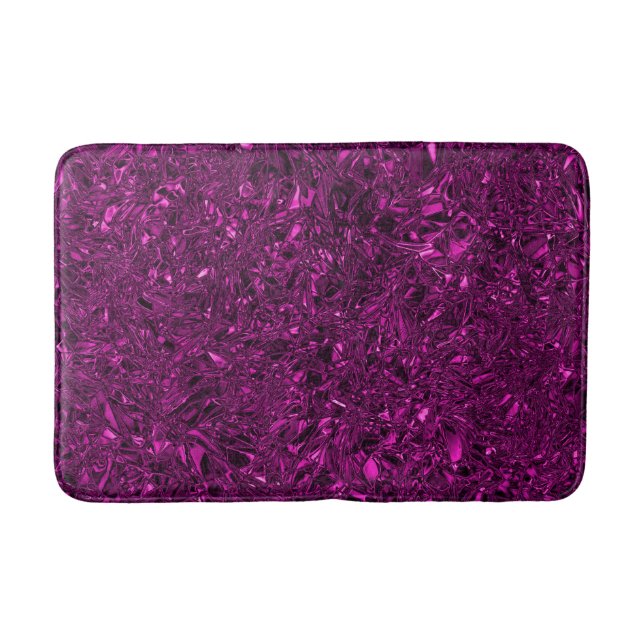 Tapis De Bain Magenta foulé de luxe personnalisé (Devant)