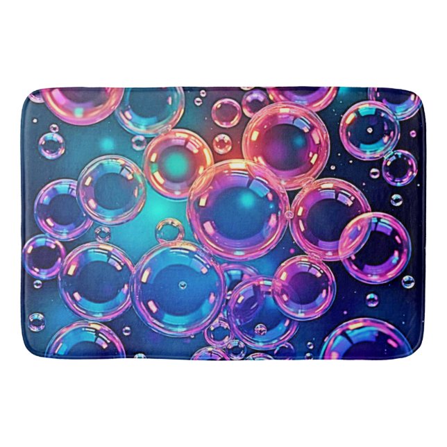 Tapis De Bain Magie de bulle rose pourpre (Devant)