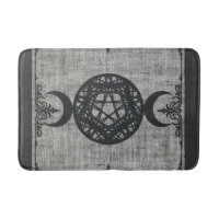 Magie noire triple lune pentagramme vintage wiccan