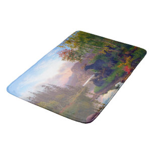 Tapis De Bain Magnifique élan dans un paysage d'automne suédois