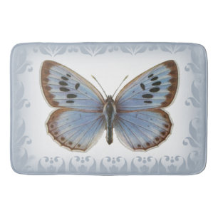 Tapis De Bain Magnifique et élégant papillon bleu