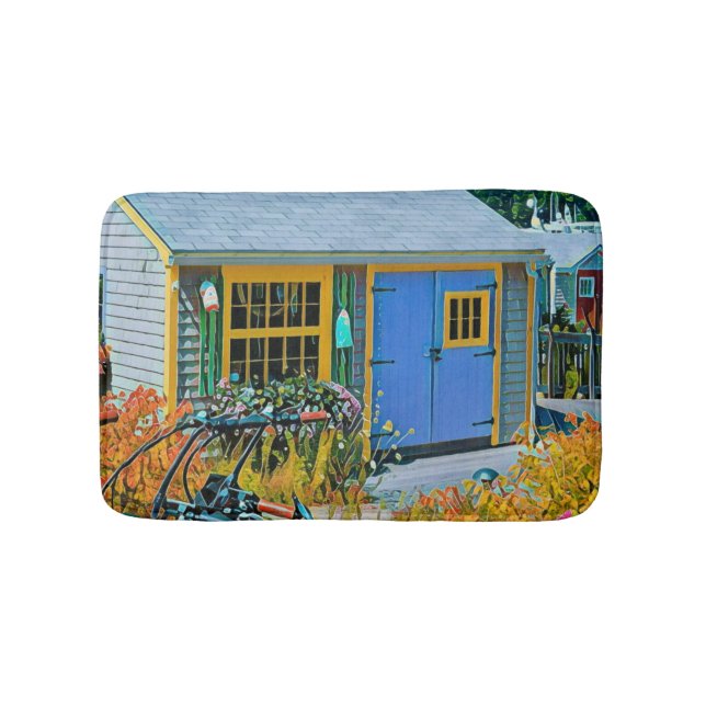 Tapis De Bain Magnifique peinture cycliste (Devant)