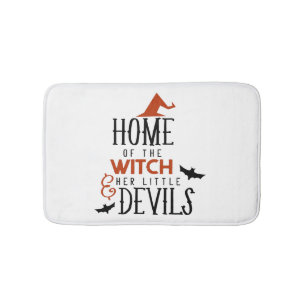 Tapis De Bain maison de la sorcière et ses petits démons Hallowe
