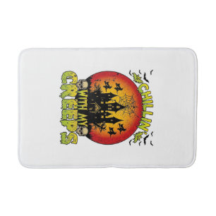 Tapis De Bain Maison hantée de Chillin Creeps Halloween Sorcière
