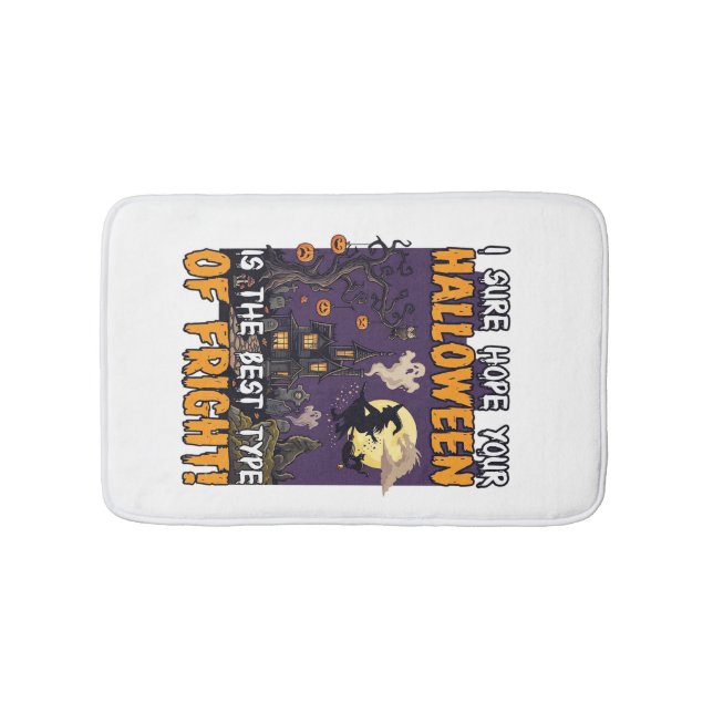 Tapis De Bain Maison hantée de terreur d'Halloween Sorcière Fant (Devant)