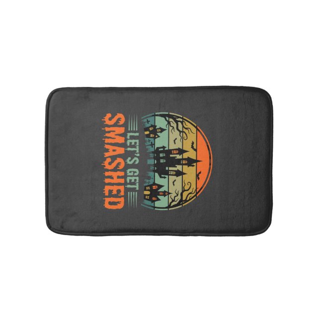 Tapis De Bain Maison Hantée Halloween Cassons Tout Rétro (Devant)
