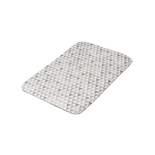 Tapis De Bain Maison moderne Motif Neutre Beige Gris Bain Mat (Angle)