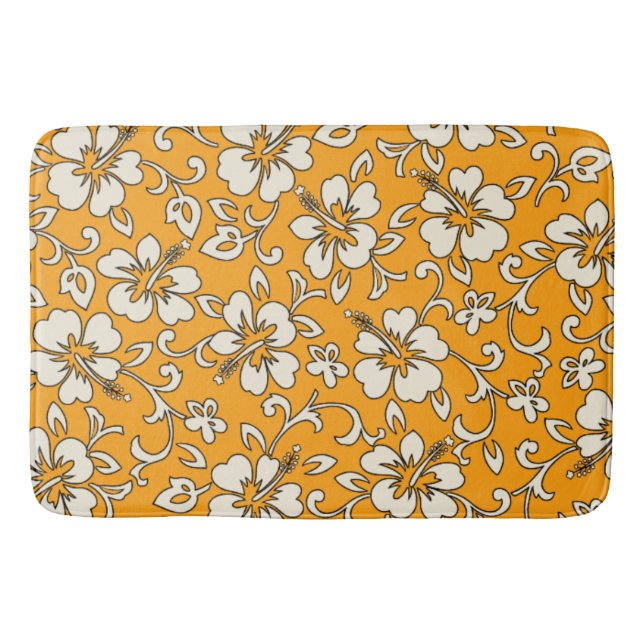 Tapis De Bain Malia Hibiscus Hawaïen Tropical (Devant)