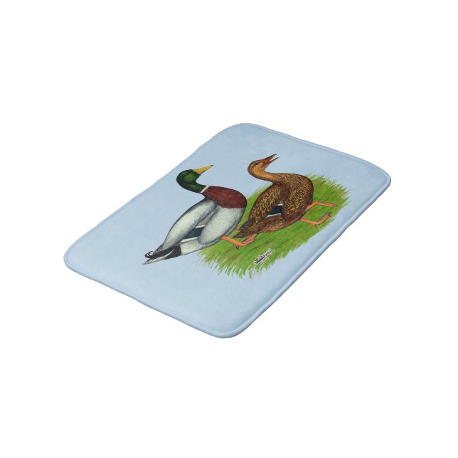 Tapis De Bain Mallard Drake et Duck (Angle)