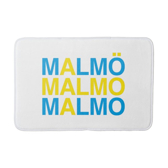 Tapis De Bain MALMO Swedish Flag (Devant)