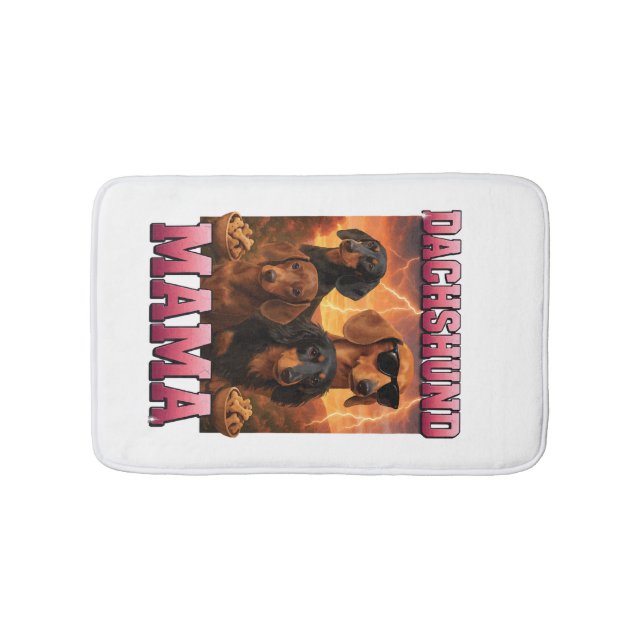 Tapis De Bain Maman dachshund (Devant)