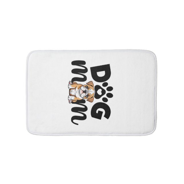 Tapis De Bain Maman de chien Pug Chienne Amoureuse de chien (Devant)