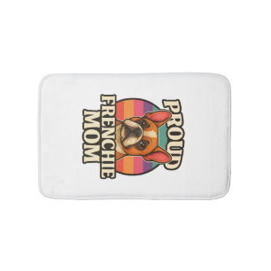 Tapis De Bain Maman Frenchie Adorable Bouledogue Français Concep