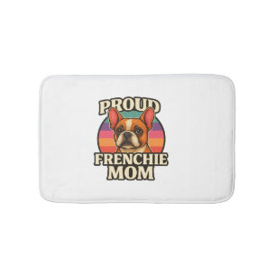 Tapis De Bain Maman Frenchie Chien Bouledogue Français Mignon Co