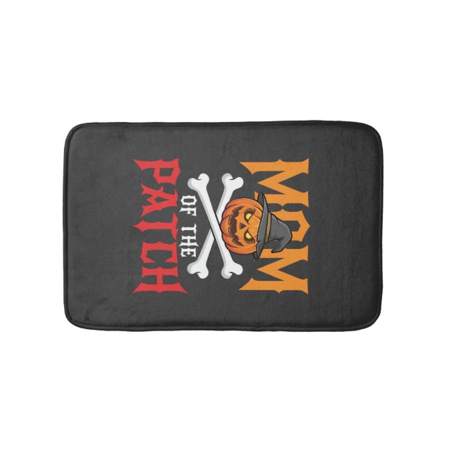 Tapis De Bain Maman Halloween de Patch Pumpkin Sorcière (Devant)