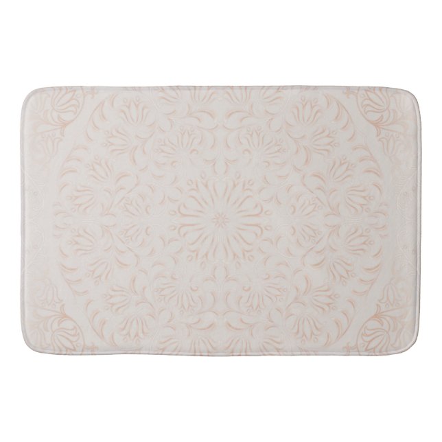 Tapis De Bain Mandala Baroque Flower Design Motif (Devant)