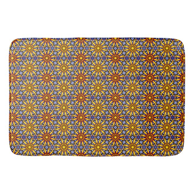 Tapis De Bain Mandala du Soleil Céleste (Devant)