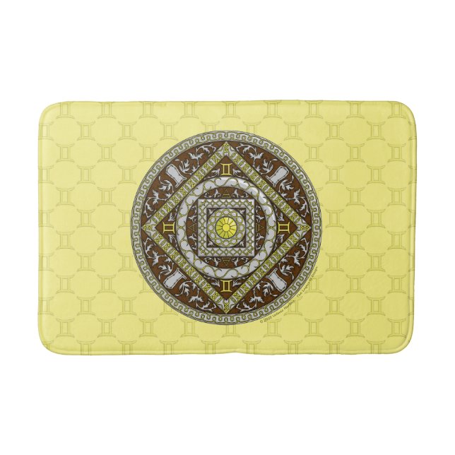 Tapis de bain Mandala Gémeaux (Devant)