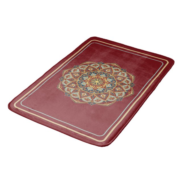 Tapis De Bain Mandala Oriental - Mat de bain (Angle)