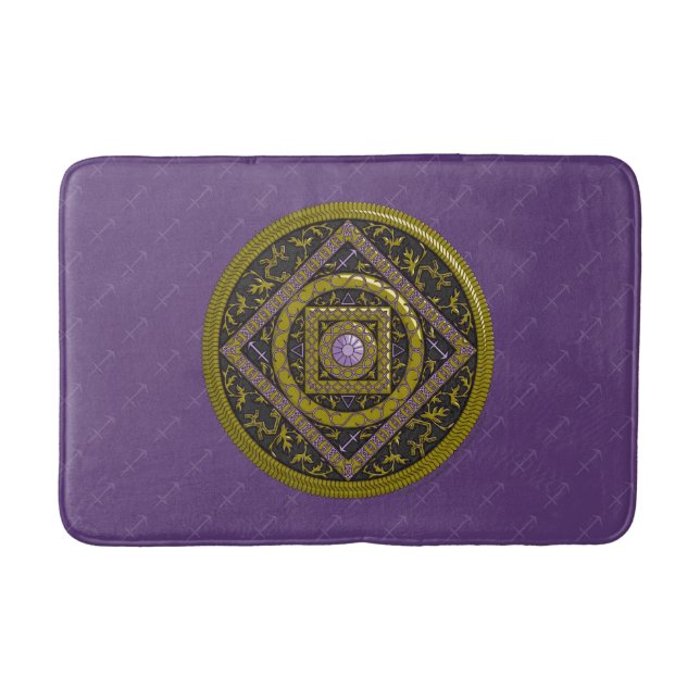 Tapis de bain Mandala Sagittaire (Devant)