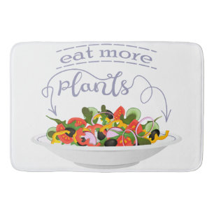 Tapis De Bain Mangez plus de plantes frais motivation salade let
