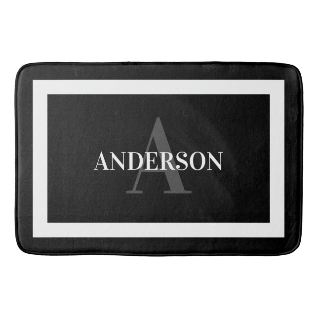 Tapis De Bain Manteau de bain colonial à large frontière contemp (Devant)