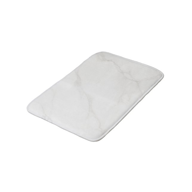 Tapis De Bain Marbre Blanc (Angle)