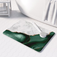 Marbre Blanc Doré Agate Vert Emeraude