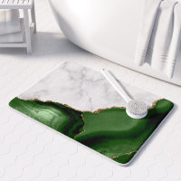 Marbre blanc Hunter Green Agate Parties scintillan